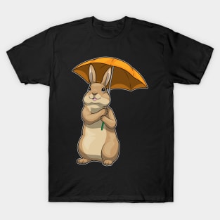 Rabbit Raining Umbrella T-Shirt